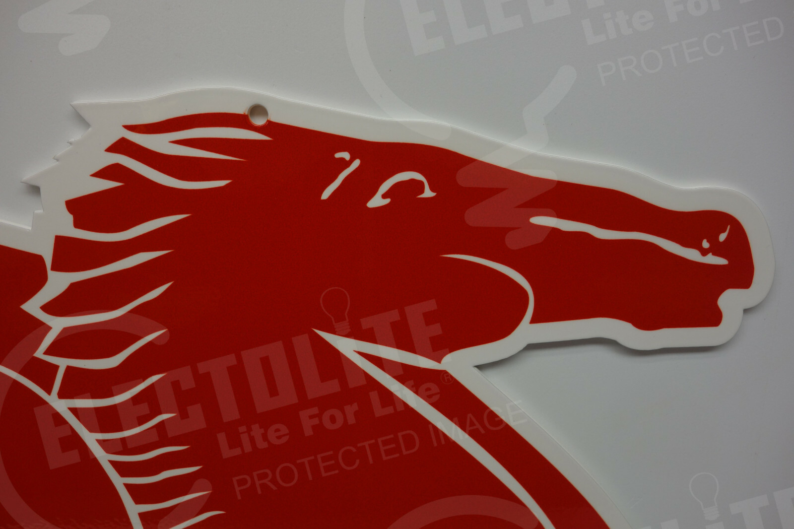 PEGASUS MOBILE OIL "COOKIE CUTTER" DIE CUT SERVICE SIGN. 9"High BY 15" Wide