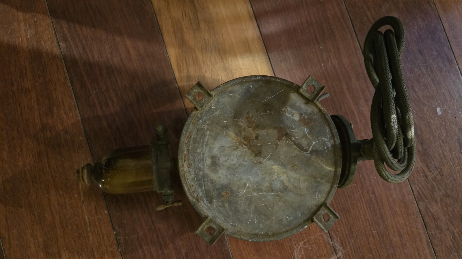 Vintage GE Vacuum Tank Patented Industrial Steampunk Decor New York USA