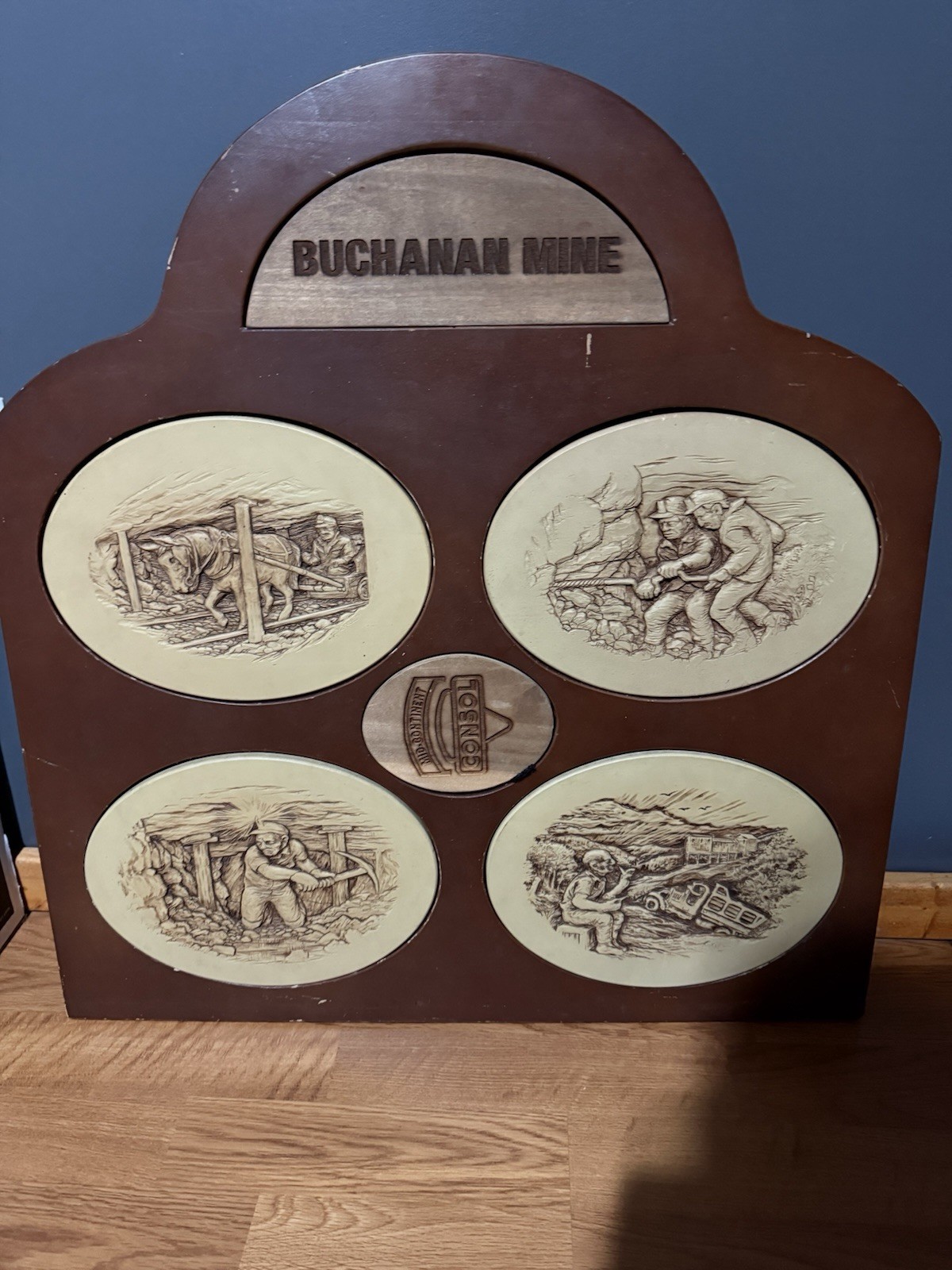 Vintage Coal Mine Wall Decor Buchanan Mine