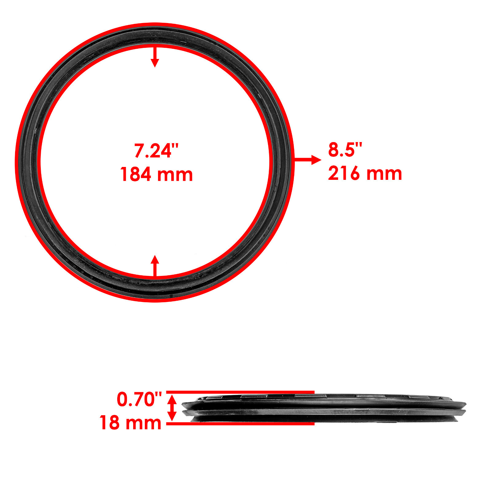 Front or Rear Left Right Brake Drum Seal for Kawasaki 92093-1543