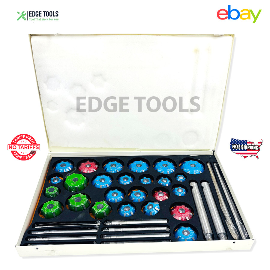 NEW Valve Seat Cutter Set Carbide Tipped 37 For Chevy, Ford.gmc Caterpillar TOOL