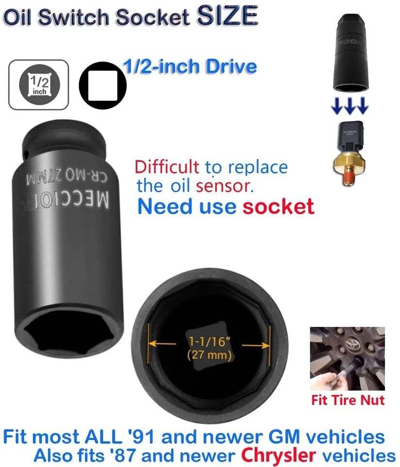 68145662AA Oil Pressure Sensor for Dodge, Jeep, Chrysler, Ram,Cherokee, Oil Send