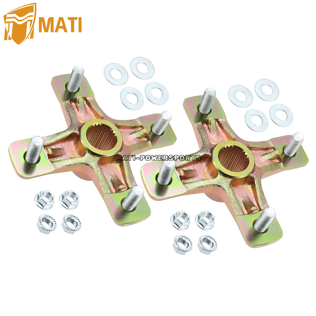 Qty 2 for Yamaha Rear Axle Wheel Hub 1991-2006 Banshee YFZ 350 1PE-F53K0-00-00