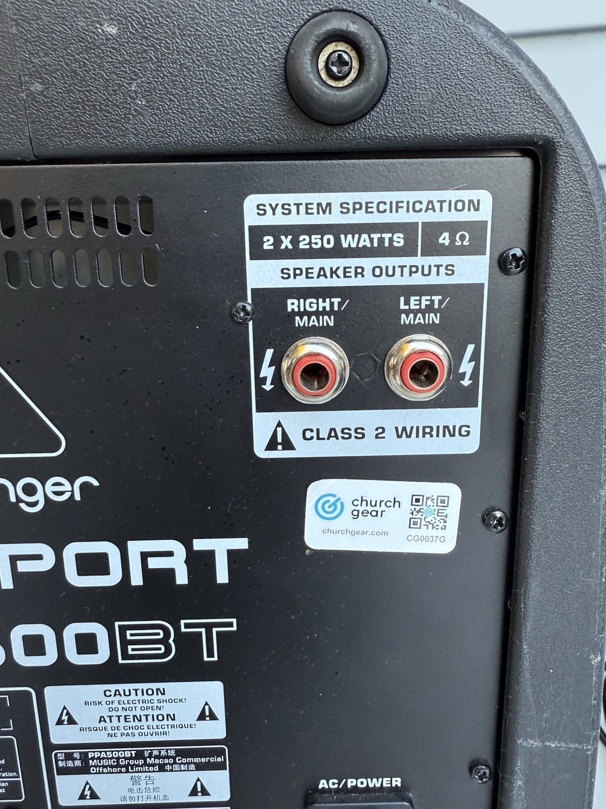 Behringer Europort PPA500BT 500-Watt 6-Channel Portable PA System w/ Bluetooth