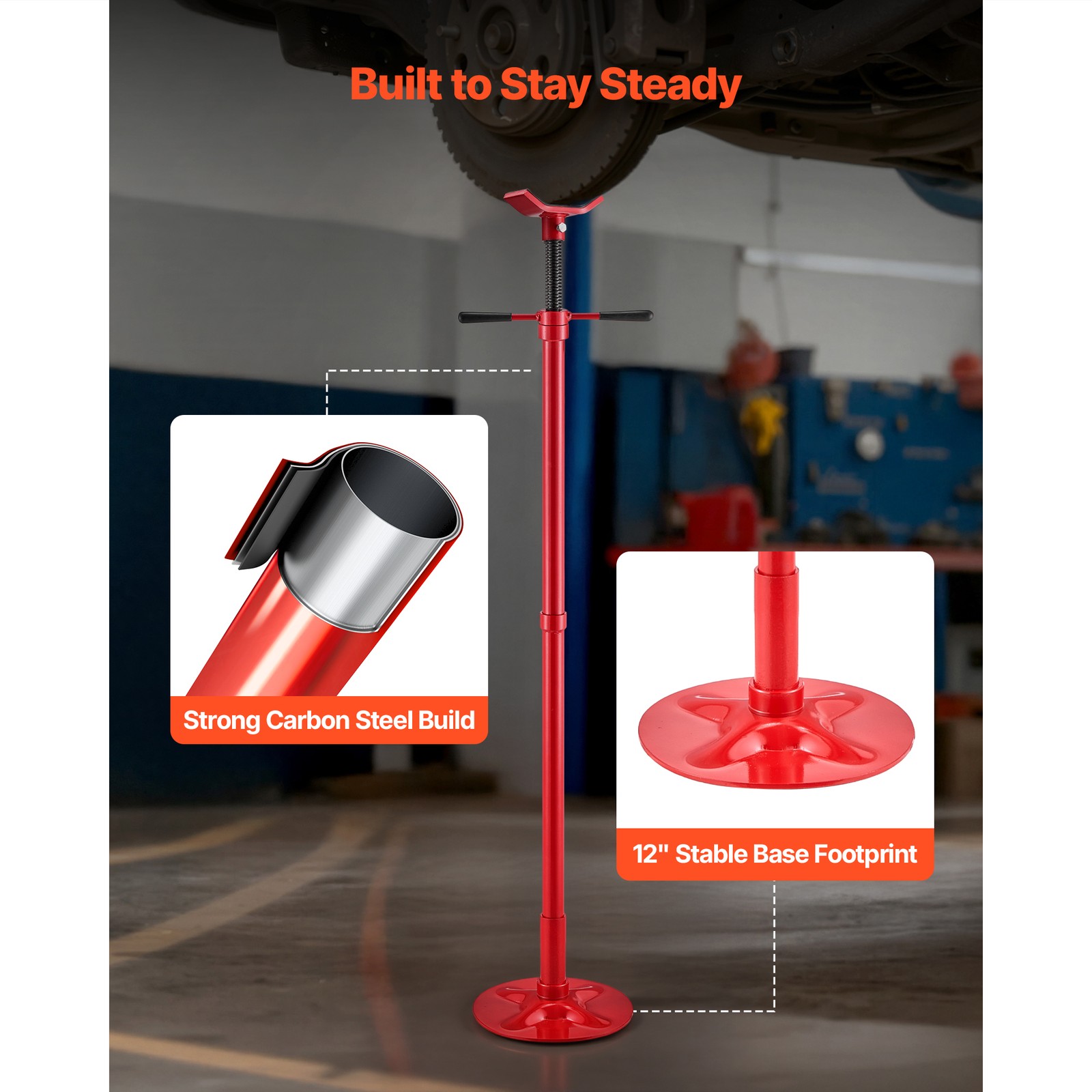 Uimoso Underhoist Support Stand with 3/4 Ton Capacity and Stable Round Base