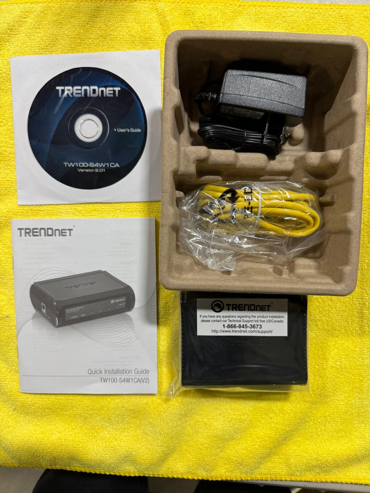 Trendnet 4-port High Speed Broadband Router Model TW100 S4W1CA Black