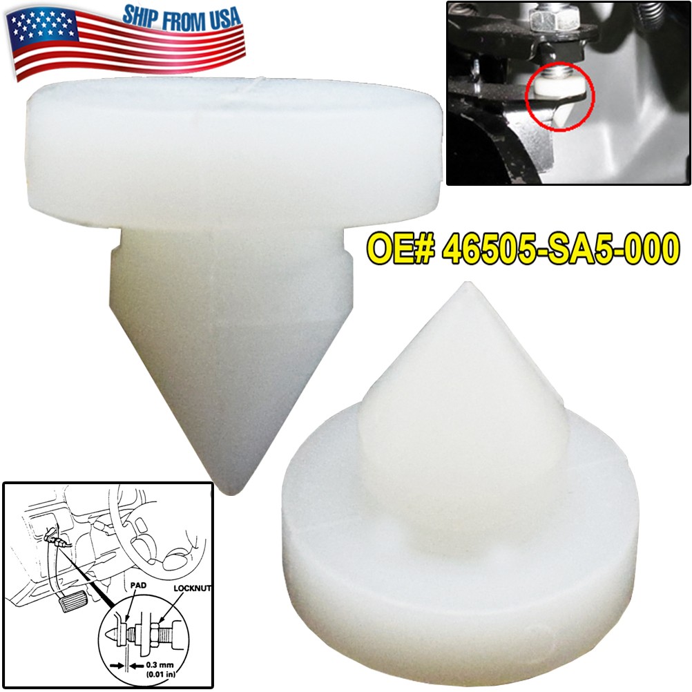 2X Brake Clutch Pedal Stopper Pad Bushing Stop Pad For Honda Civic Accord