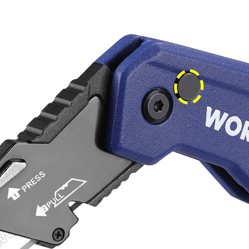 WORKPRO Folding Utility Knife Razor Knife for Cartons Cardboard Boxes 13 Blades