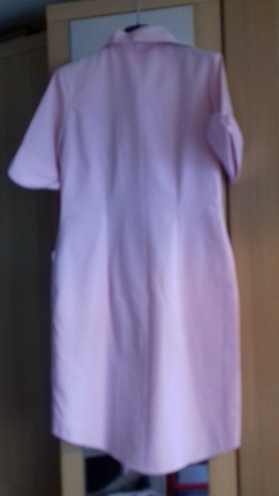 AGENT PROVOCATEUR SEXY NWT PINK UNIFORM DRESS SIZE 12 STAFF BLACK BUTTONS PARFUM