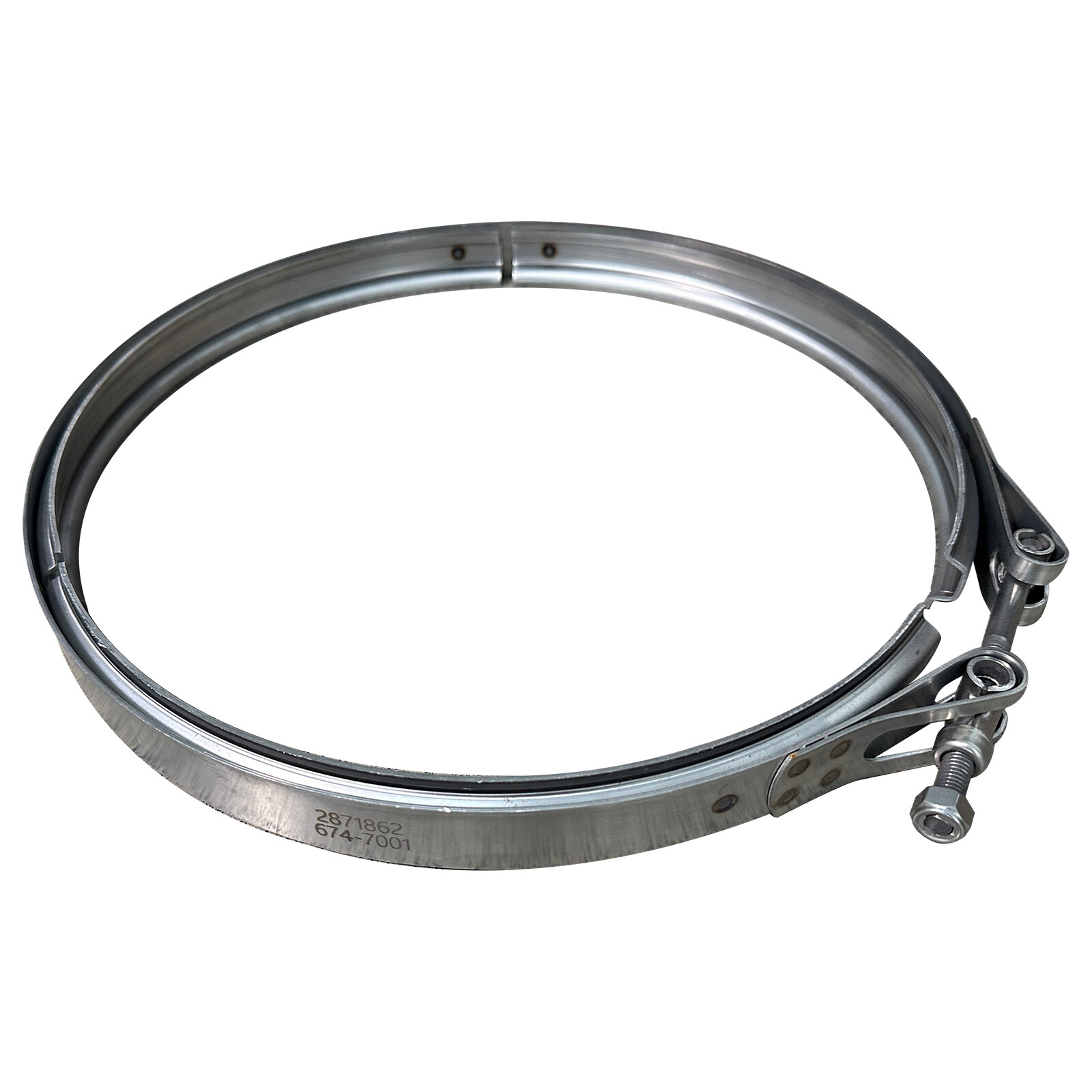 DPF Exhaust Clamp Fits Cummins Engines OE # 2871862 V-Band 12" 674-7001