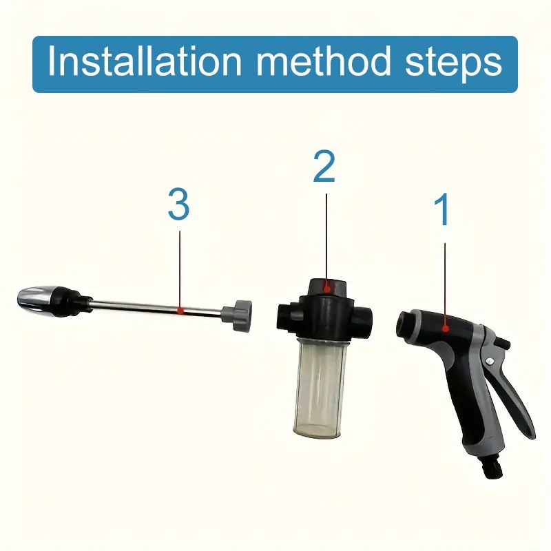 Car Snow Foam Washer Gun High Pressure Garden Wash Cleaning Soap Bottle Sprayer