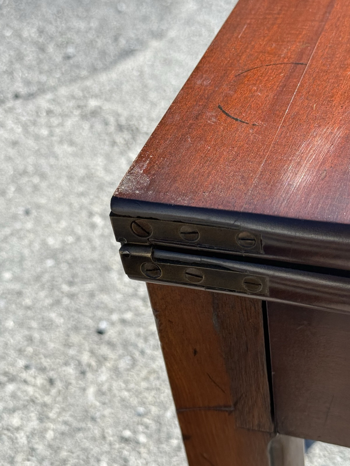antique 18th century queen anne game card console table 1760s drawer