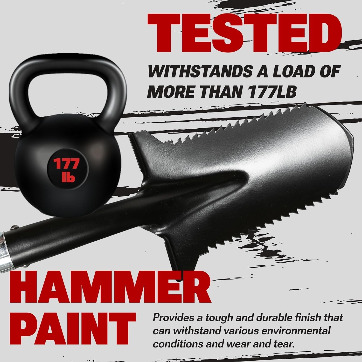 Carbon Metal Detecting Shovel Digging Tool W/ Double Serrated Blade –