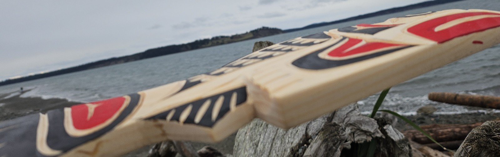 Northwest native North American Art carved SALMON authentic Indigenous art