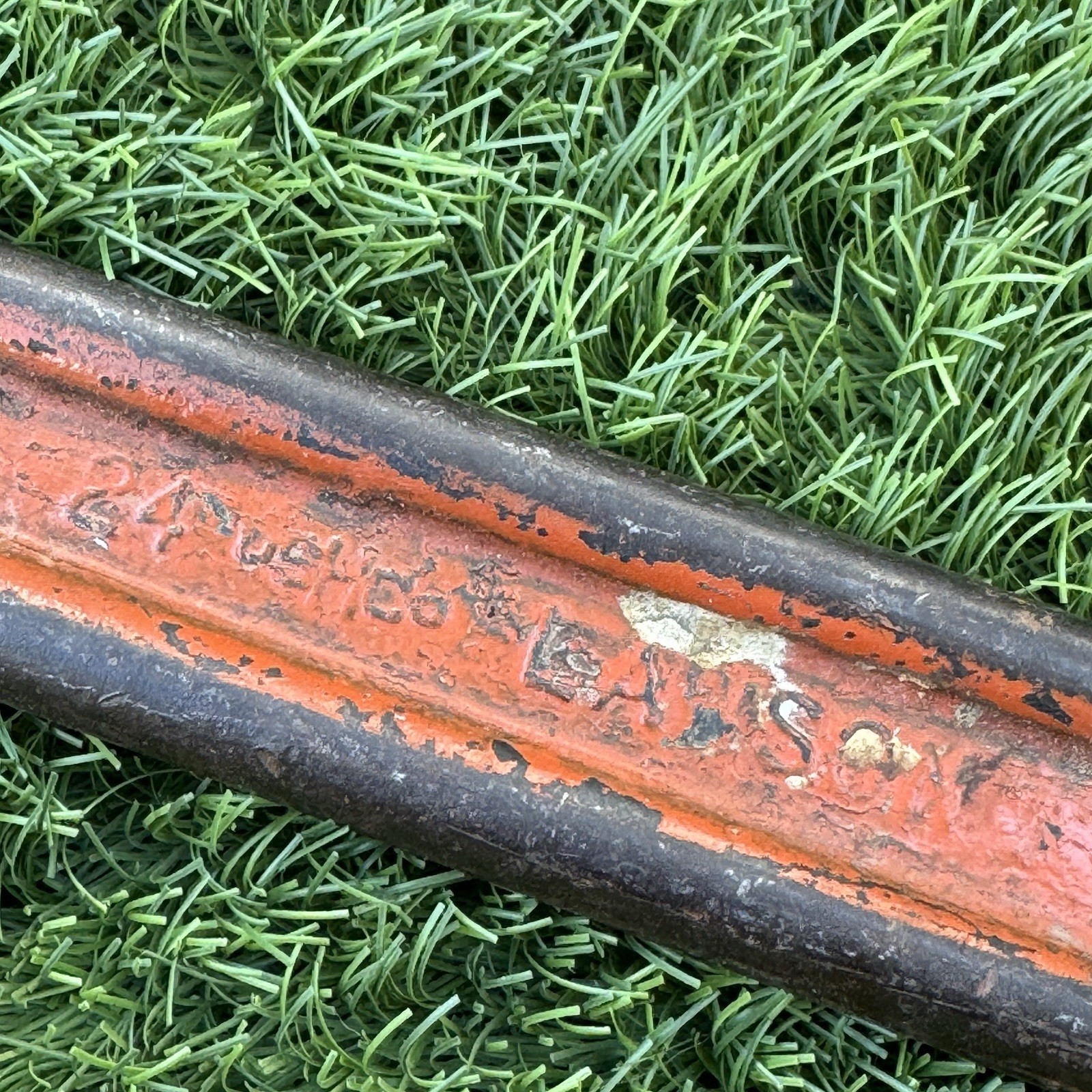 24” Lawson Offset Pipe Wrench 1920's U.S. Hame Co. Buffalo, N.Y. Vintage Antique