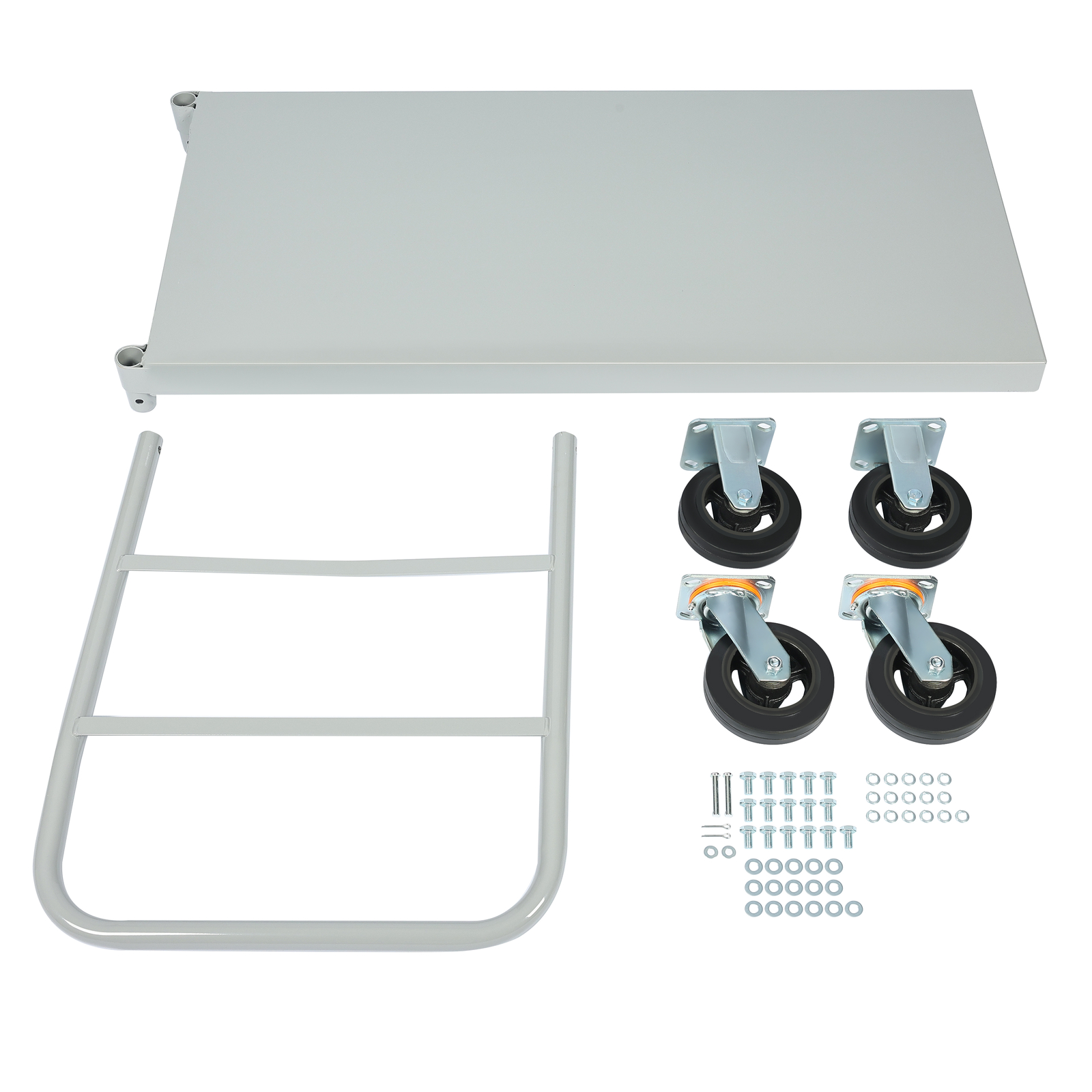 Platform Hand Truck 2000lb Capacity Steel Heavy Duty Flat Dolly Cart W/ Wheels