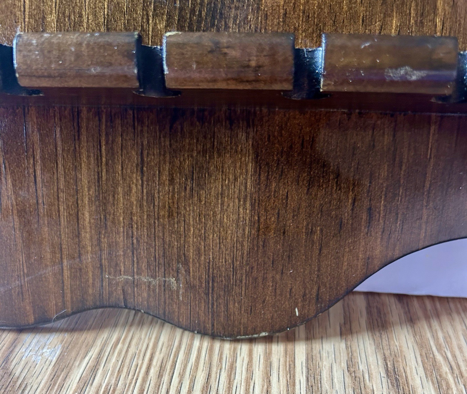 Vintage Wooden Spoon Holder Rack Wall Display 18 Slot Beautiful Condition