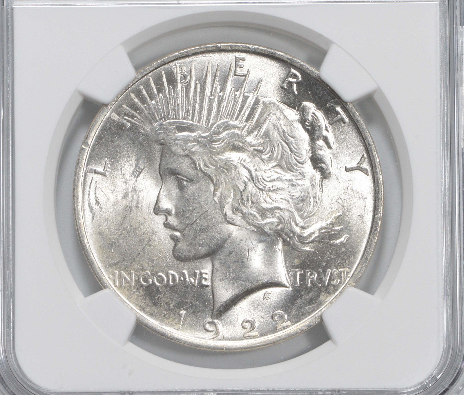 BU 1922 Peace Silver Dollar 100th Anniv 2021 Special Label MS Unc NGC