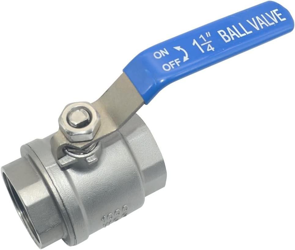 High Pressure 1-1/4" Stainless Steel Ball Valve - Durable & Corrosion Resistant