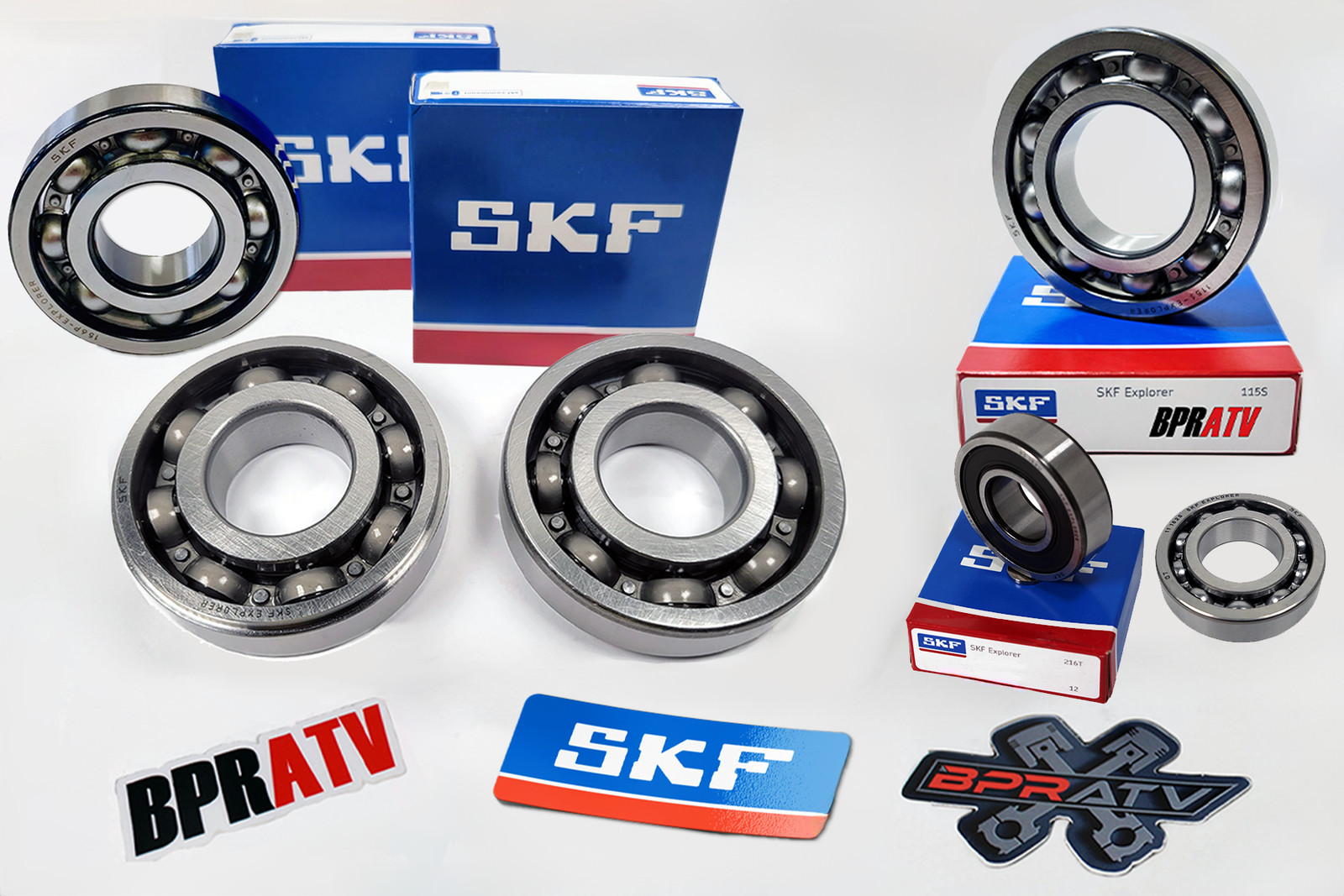 Yamaha YFM350 Raptor Warrior Wolverine SKF Main Engine Bearing Seal Kit Complete