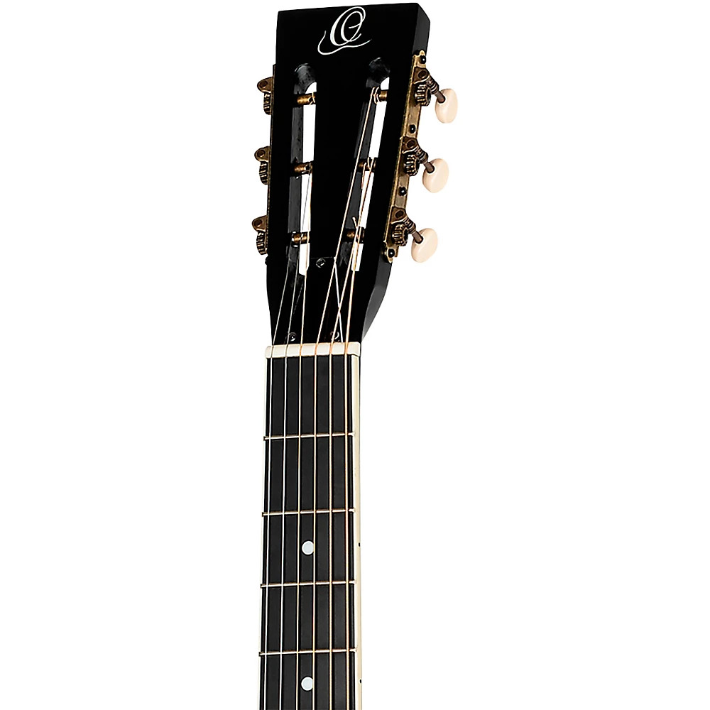 Ortega Left-Handed Concert Cutaway A/E Resonator Guitar Blk 197881417611 OB