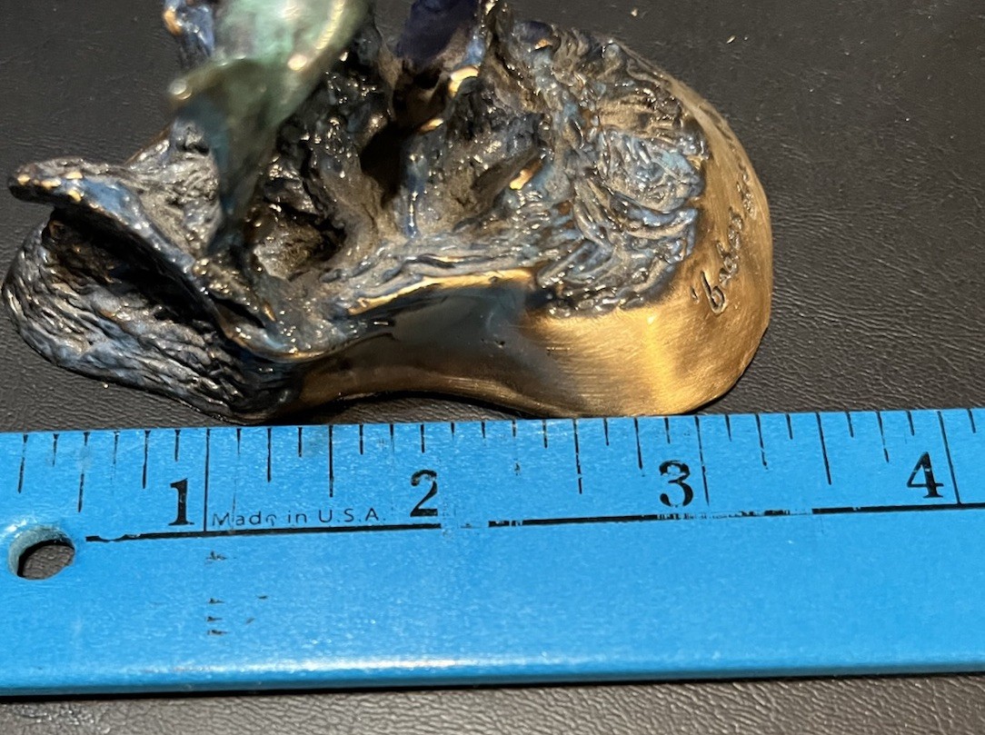 Joseph Francis Quillan "Babies Breath" Bronze Dolphin Sculpture Signed Ltd Ed