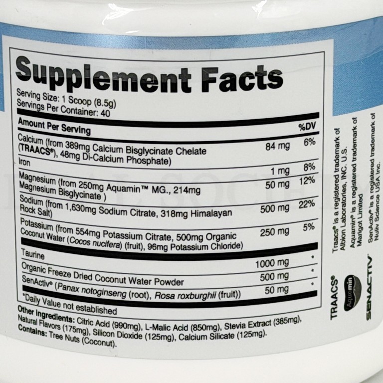 Transparent Labs Hydrate Electrolyte Formula Arctic Freeze 40 Servings Lot of 2