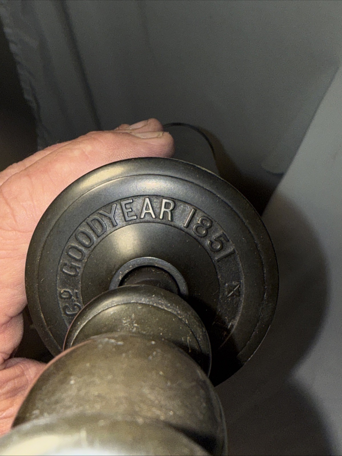 I R Comb Goodyear 1851 Dated Civil War Era Vintage Medical Gutta-Percha Enema?