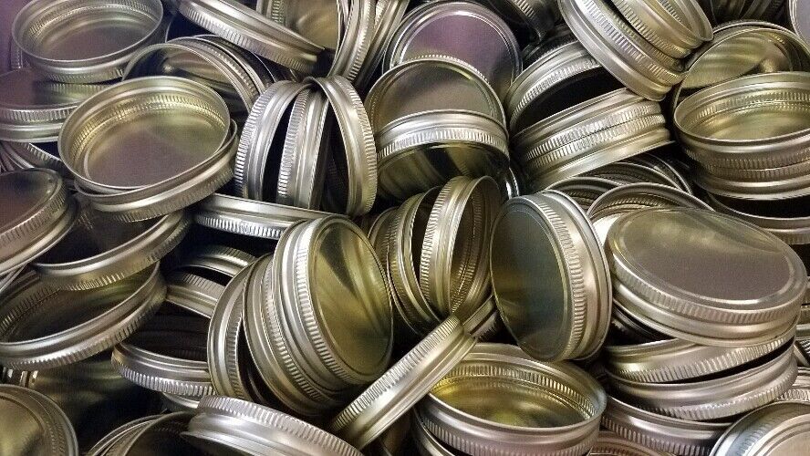 METAL LIDS (70-450) for 12 oz & 16 oz Glass Jelly Jars (12-24-48 count)