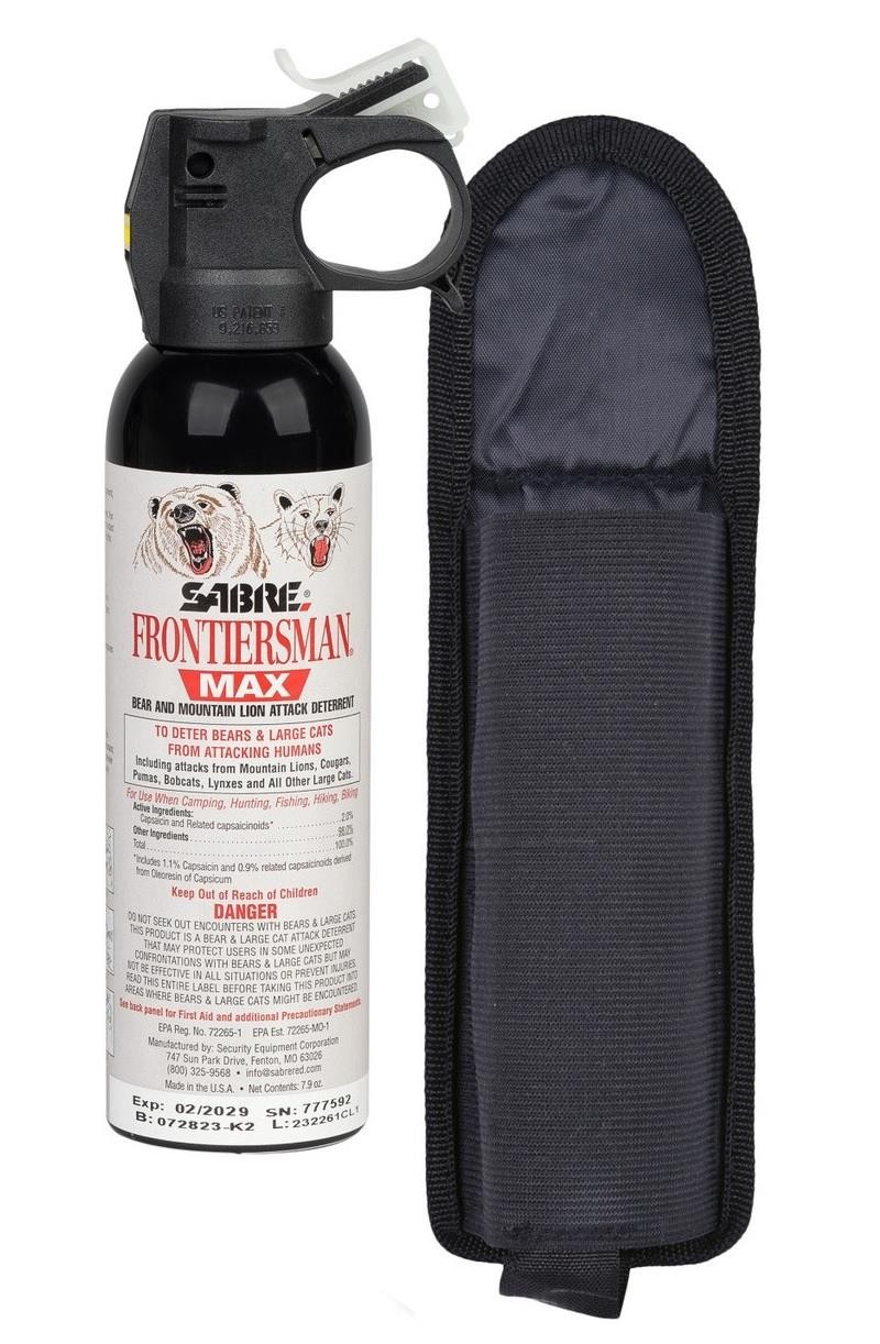 New Sabre Frontiersman Max 7.9 oz. Bear & Mountain Lion Spray (EXP: 02/29)