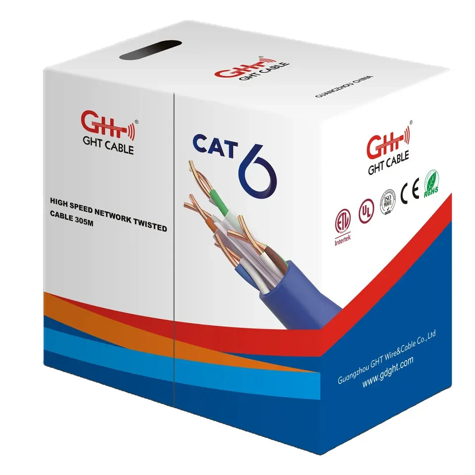 CAT6 1000FT UTP yellow Cable Solid 23AWG CCA Network Ethernet Bulk Wire  Yellow