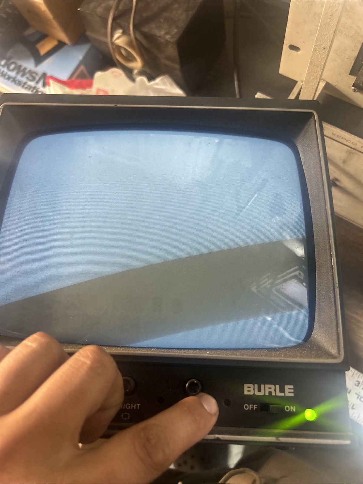 Burle Security TC1910A Video Monitor 9 “CRT Monitor Black White Monochrome Works