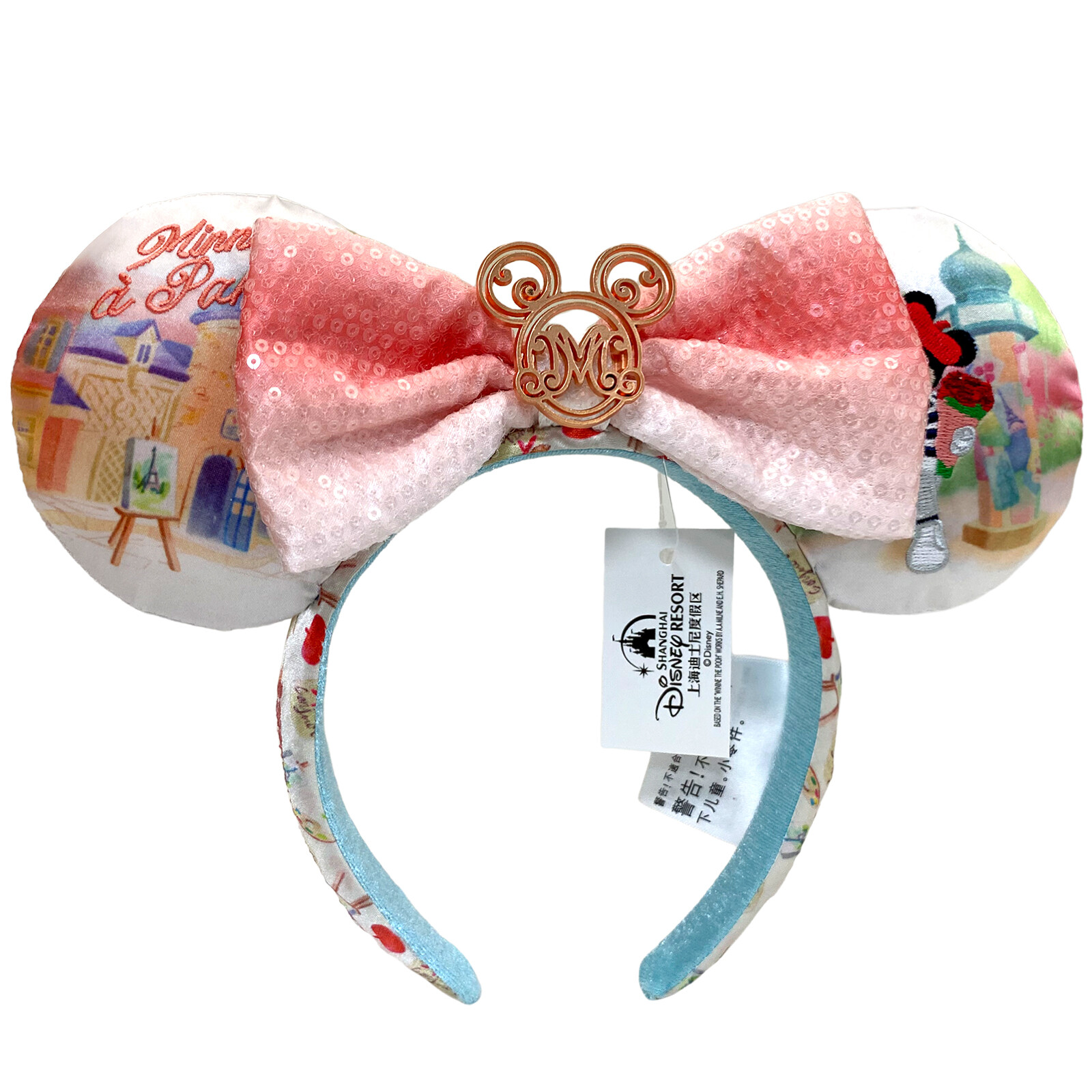 Disney Parks Epcot France World Showcase Minnie Mouse Ears Paris Headband 2025