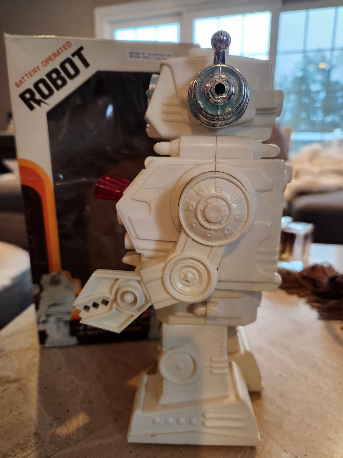 ROBOT BATTERY OPERATED STAR FIGHTER HORIKAWA VARIANT NEW BRIGHT SEE VIDEO