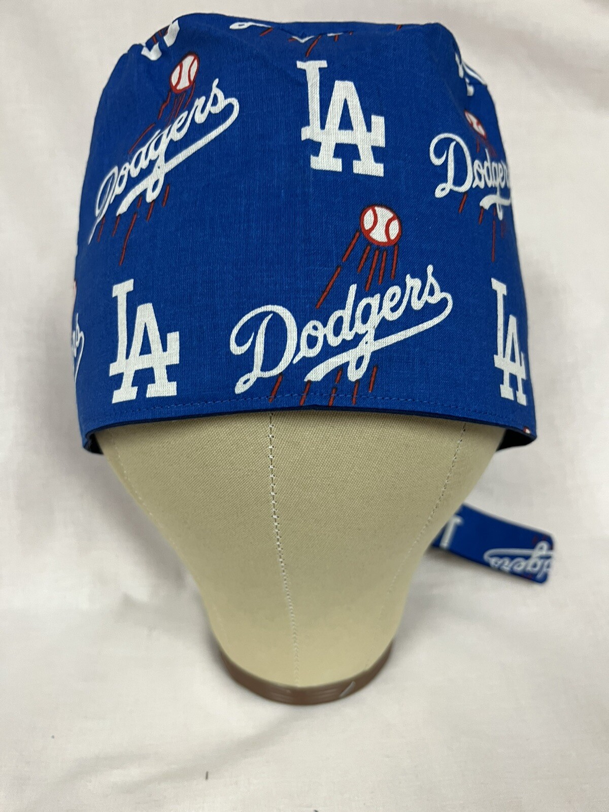 Men/Women Surgical Scrub Cap Lined LA Dodgers MLB Very Cool Cap Los Angeles