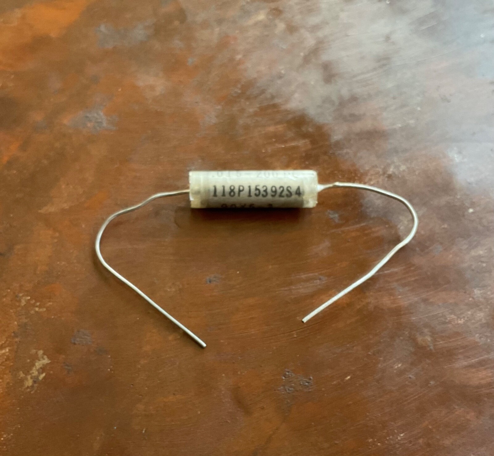 Sprague 118P .015uf New Old Stock USA Metallized Paper In Oil Capacitor