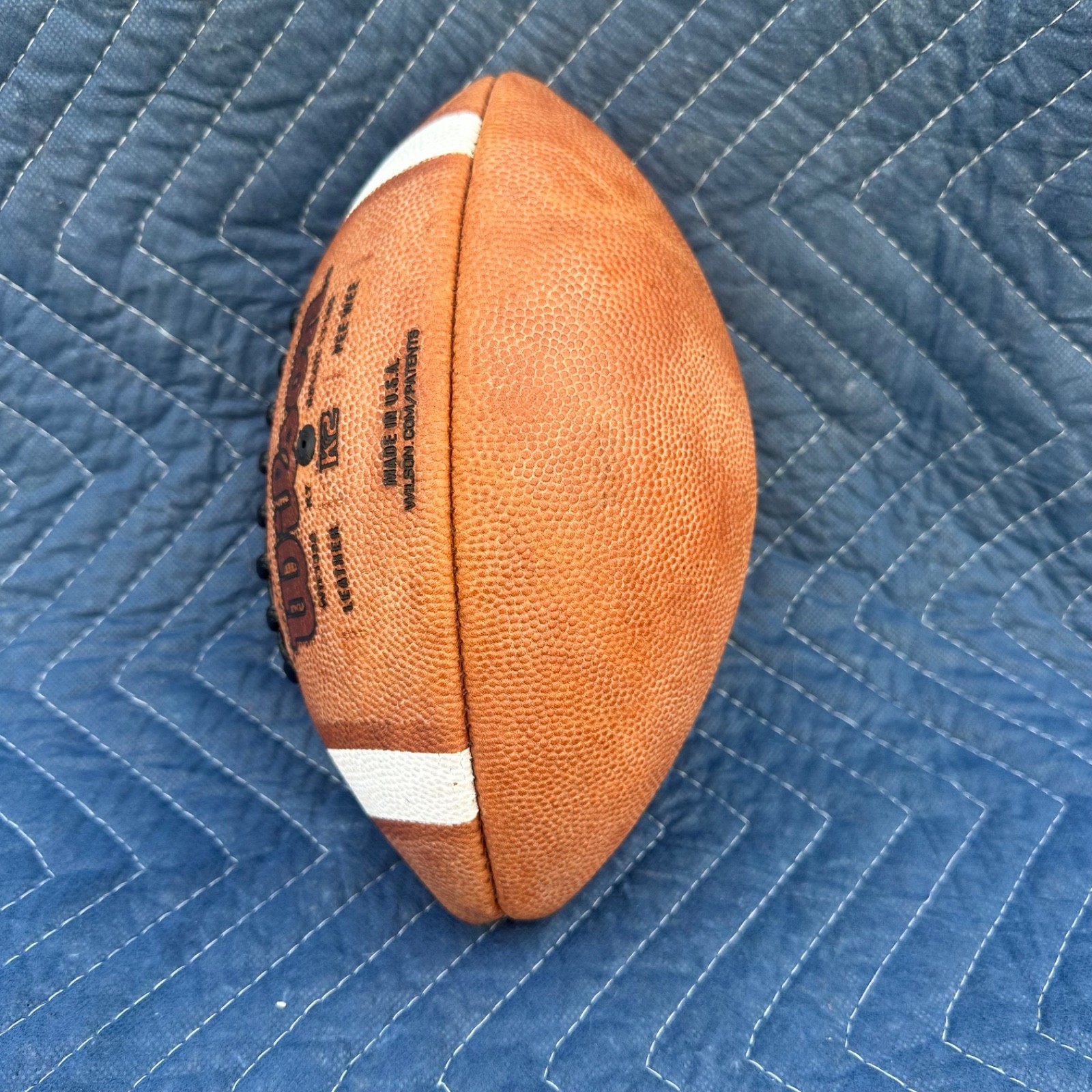 Wilson GST K2 Pee Wee 6-9 Youth Football WTF1322 Brown Leather Made in USA!!!