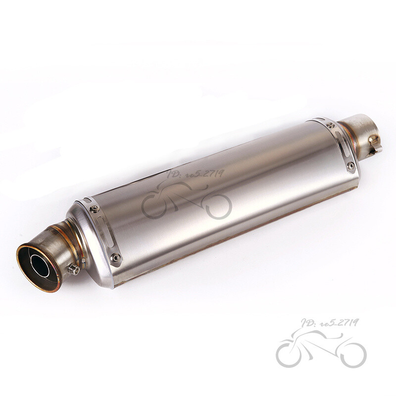 Slip on 51mm Motorcycle Exhaust Tips Muffler Tail Pipe Long 440mm with DB Killer