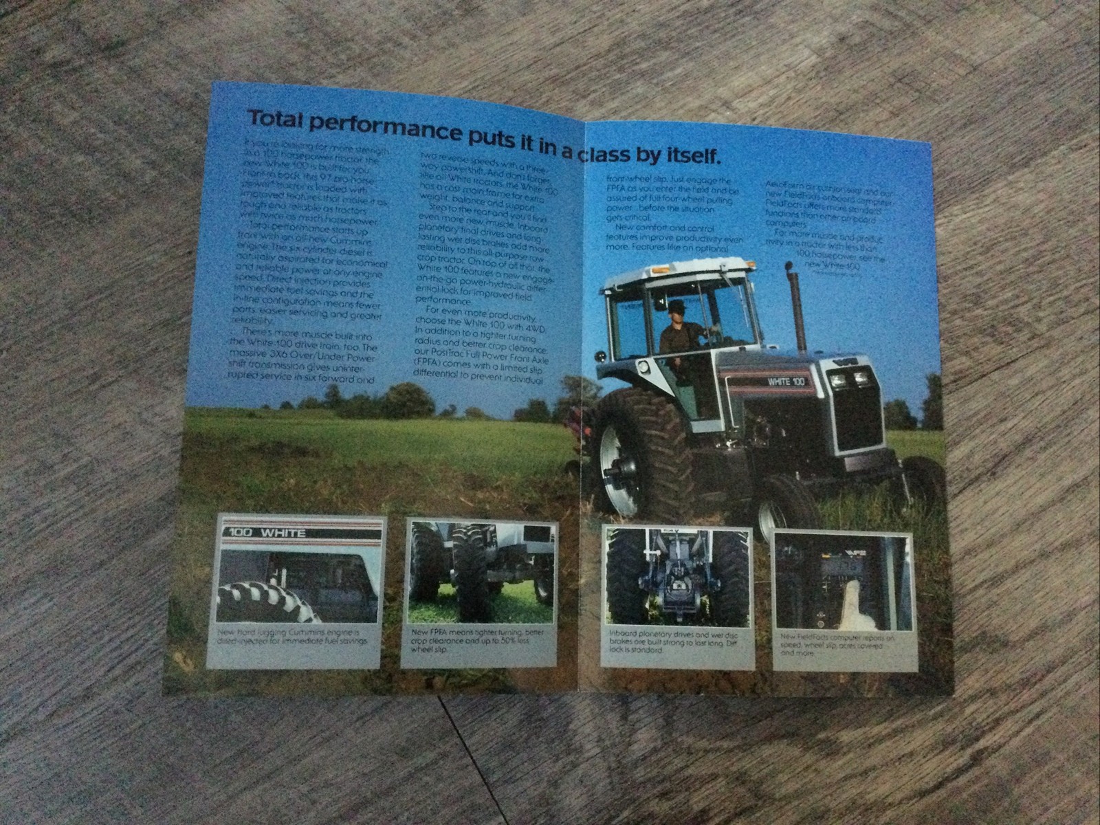 Lot Of 3 White Tractor Brochures 100, 140, & 160 White Farm Equipment