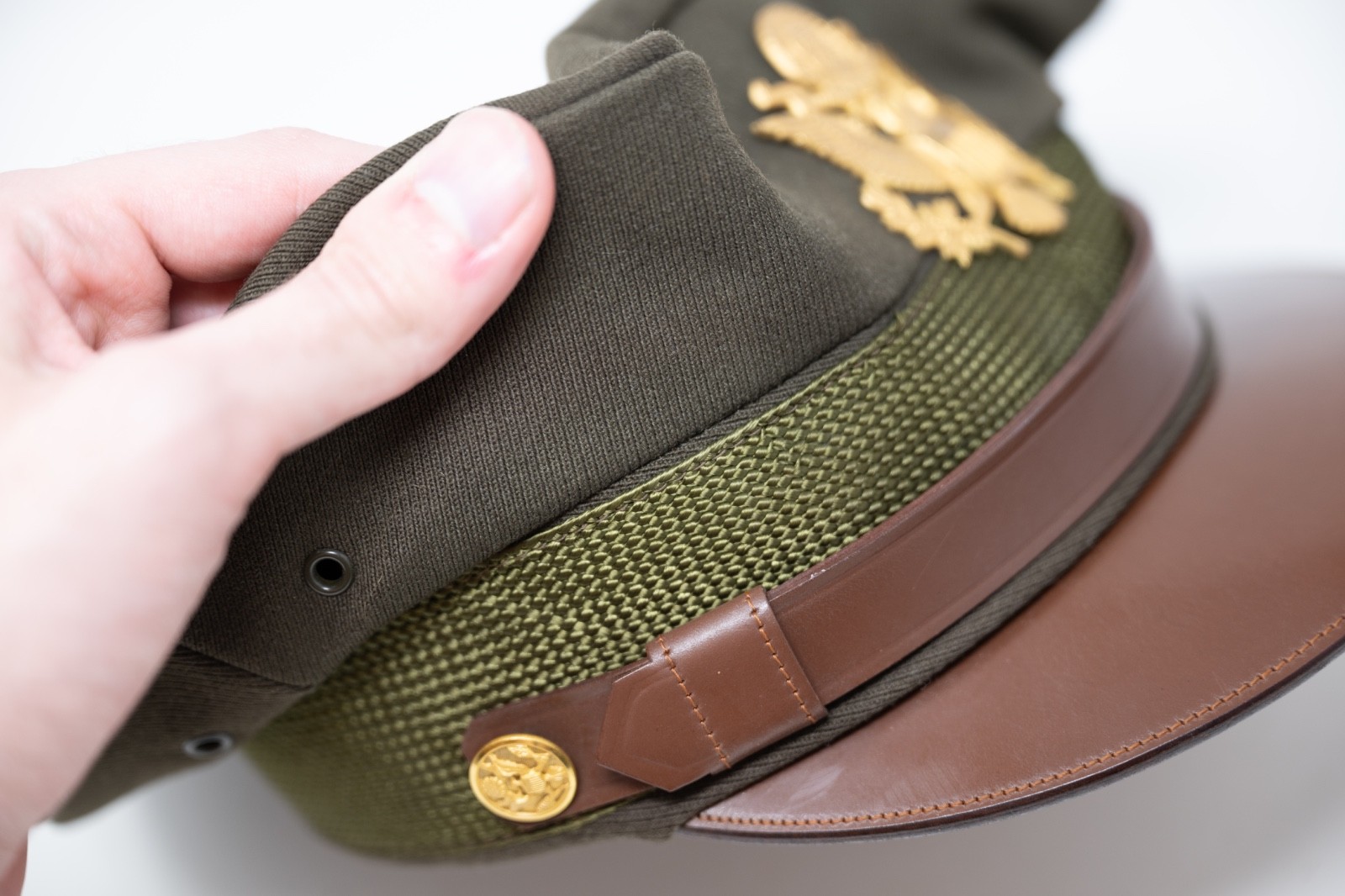 WWII US Army Air Force Officers Visor Crusher Cap Original GREAT CONDITION 7 1/4