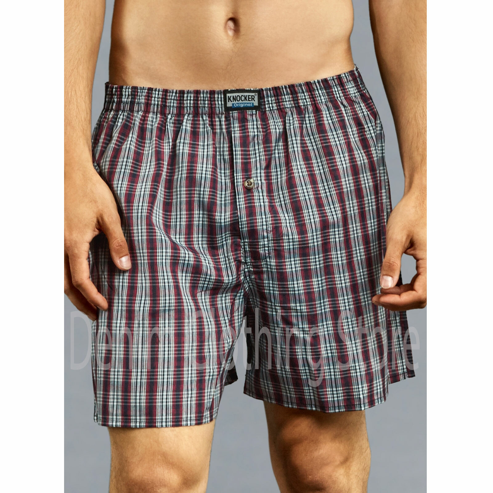 Men Knocker Boxer Trunk 3 6 12 Pack Lot Plaid Shorts Checkered Underwear Briefs
