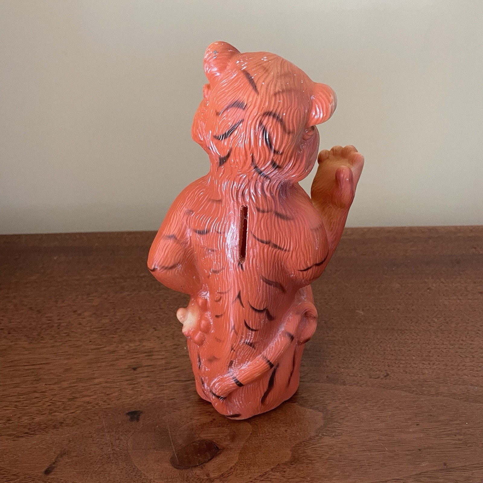 Vintage ESSO Tiger 8.5" Plastic Coin Bank Humble Oil Exxon Gasoline Collectible