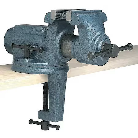 Wilton Cbv-100 4" Light Duty Portable Bench Vise With Clamp On, Swivel Base