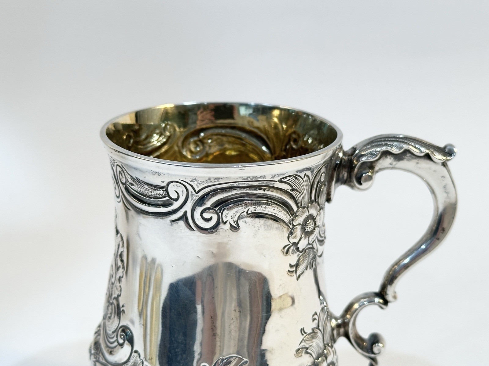 Antique 19th C Georgian Sterling Silver Mug London 1824 Edward Ferrell