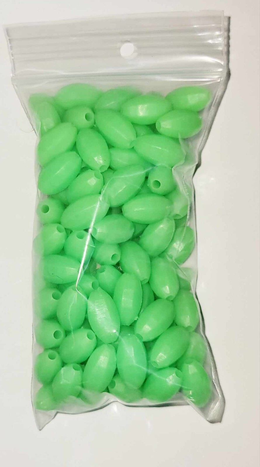 Glow Beads Luminous attractor fishing soft oval floating beads 24-pack