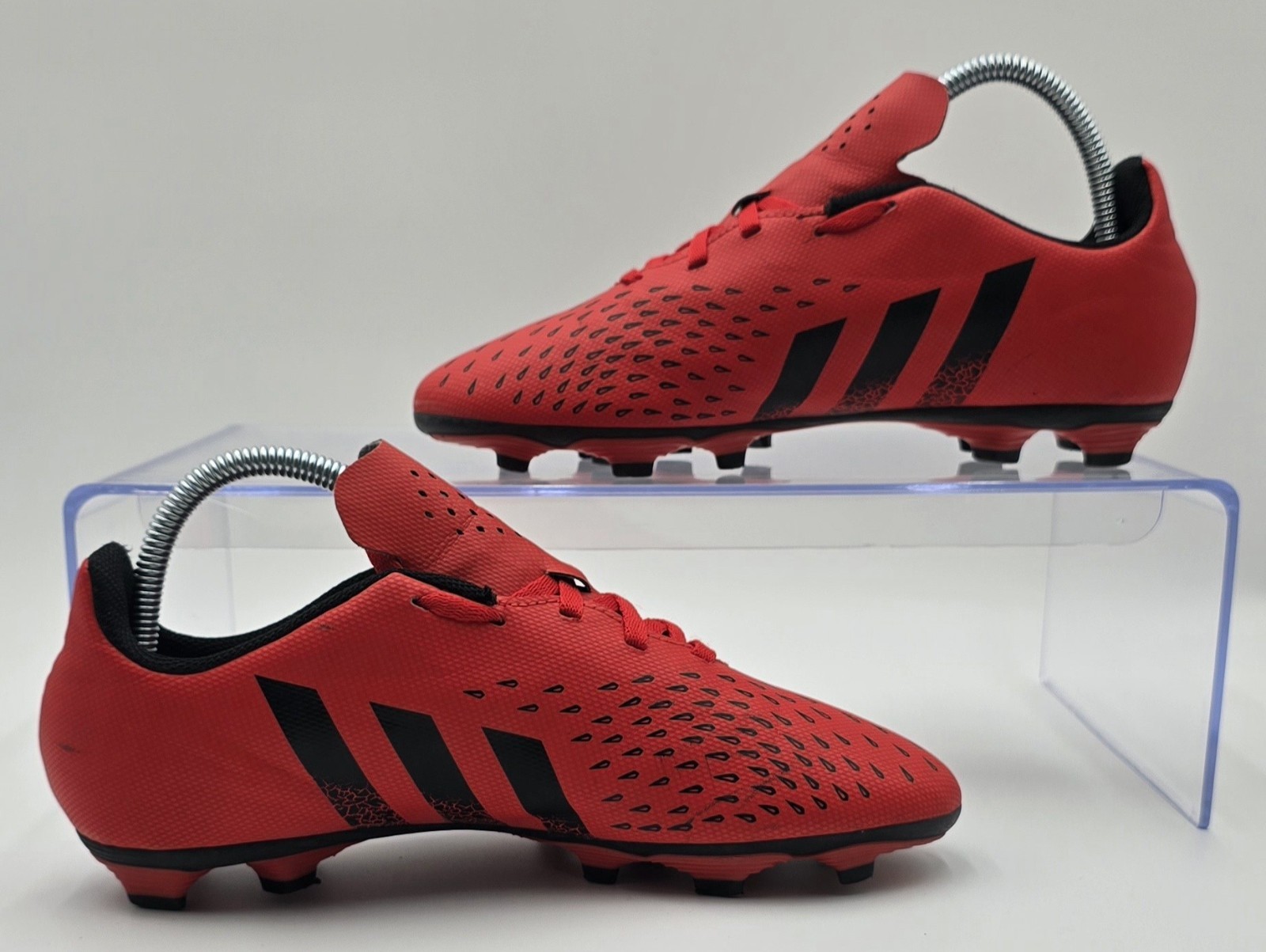 ADIDAS Predator Red/Black Soccer Cleats Size 6