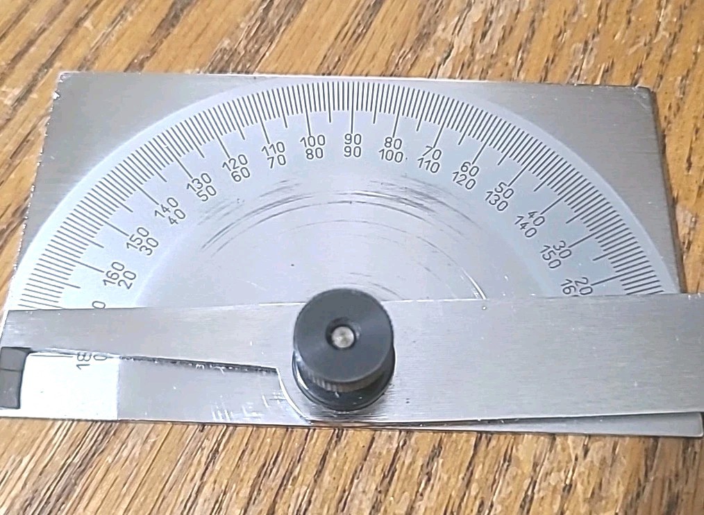 VTG Helios Protractor Square. By Fowler. Original Box. Germany. Machinist Tool
