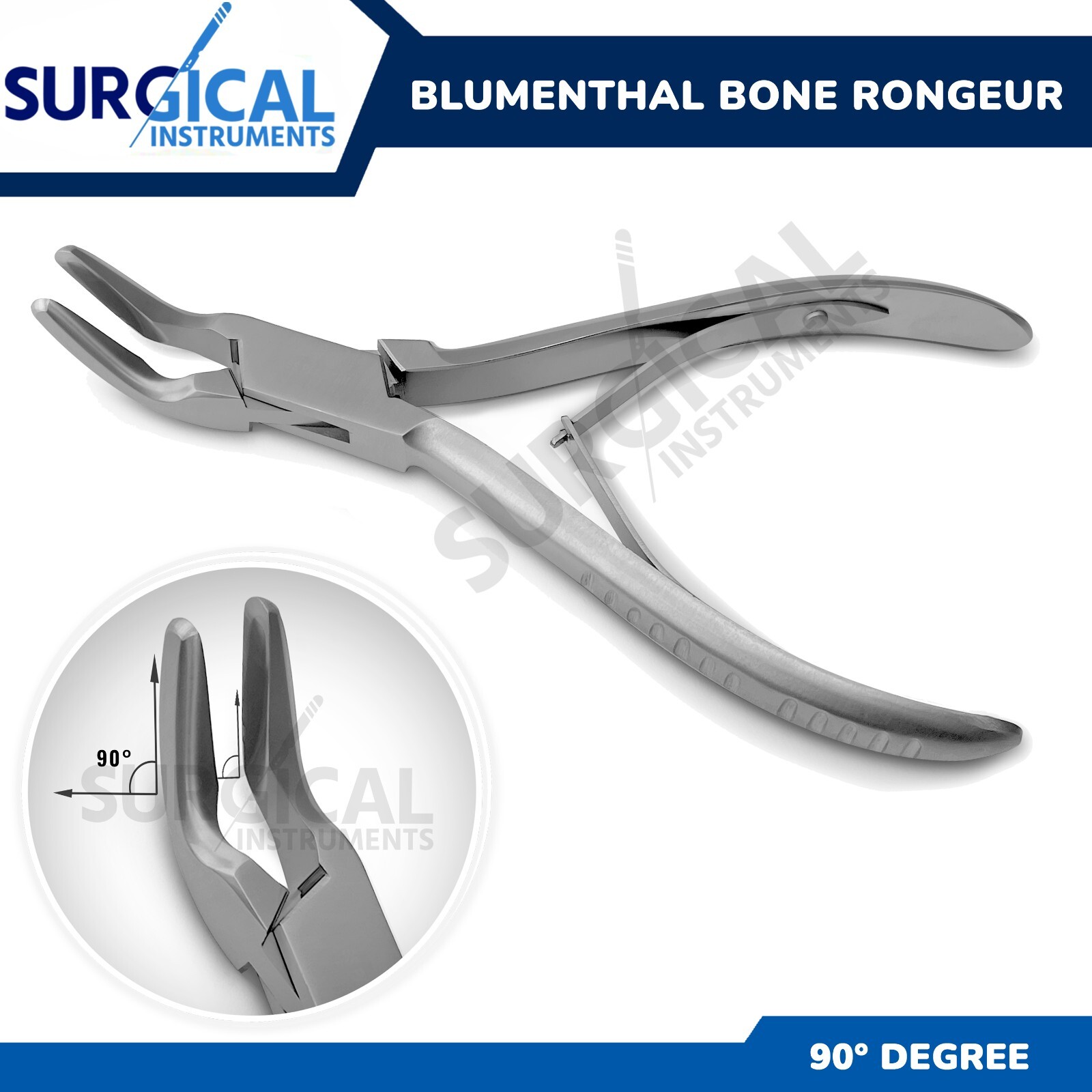 Blumenthal Bone Rongeur 90 Degree 6" Surgical Dental Instruments German Grade