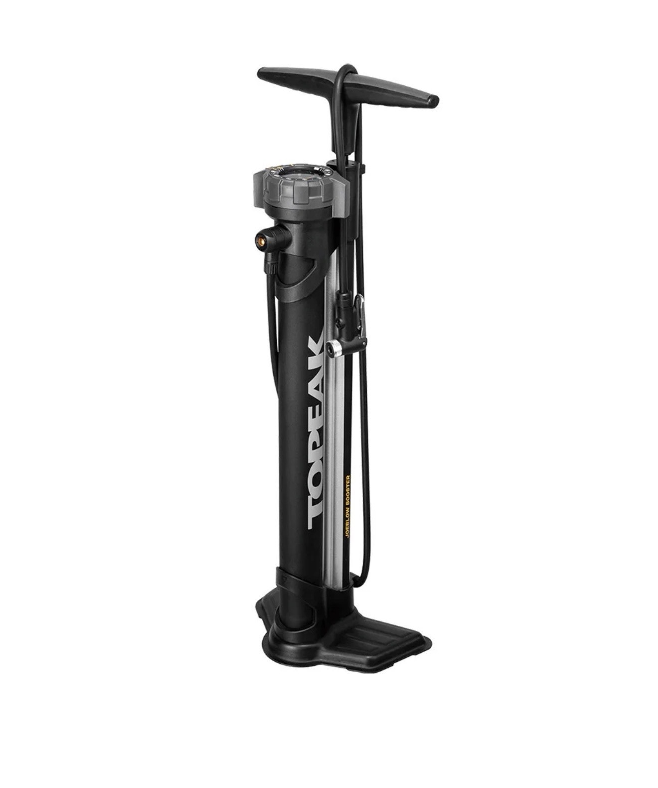 JoeBlow Booster Floor Pump with Gauge Perfect For TUBELESS Bicycle Install!