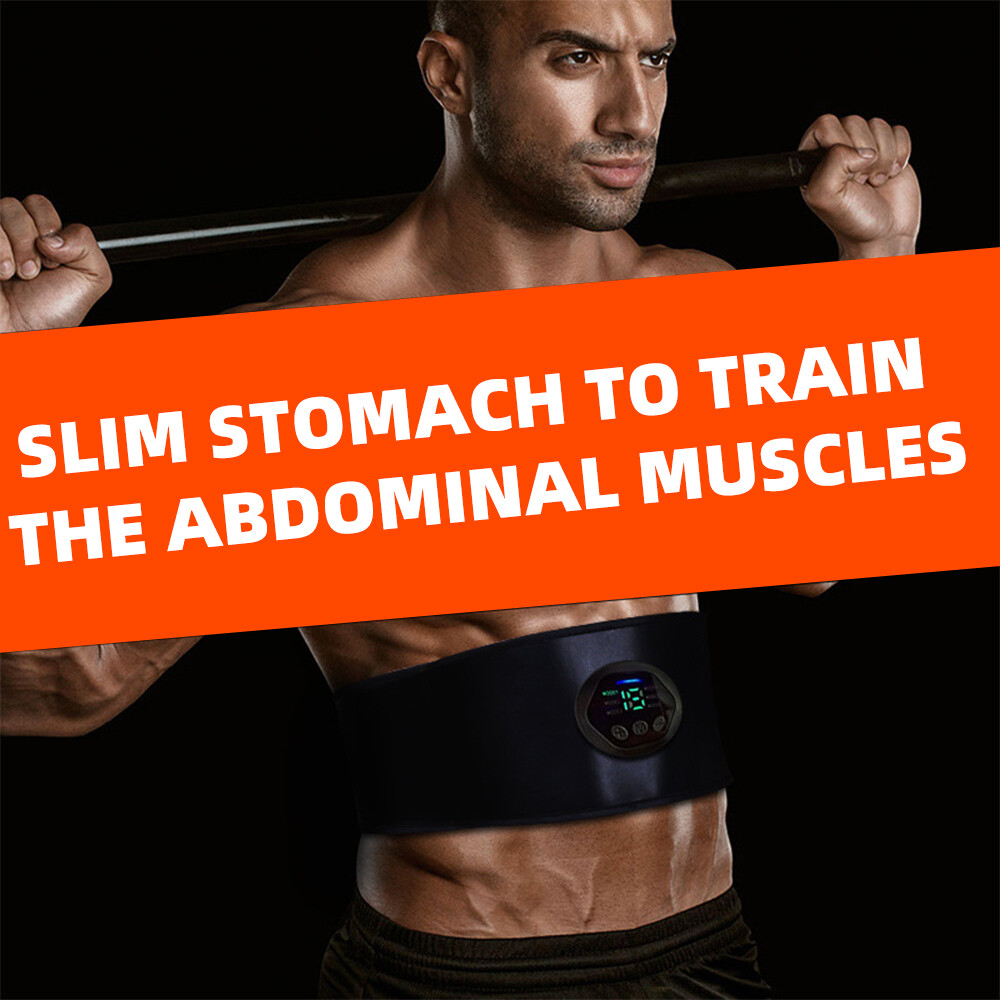 43"-59" EMS Abdominal ABS Muscle Stimulater Training Toner Fitness Workout Belt